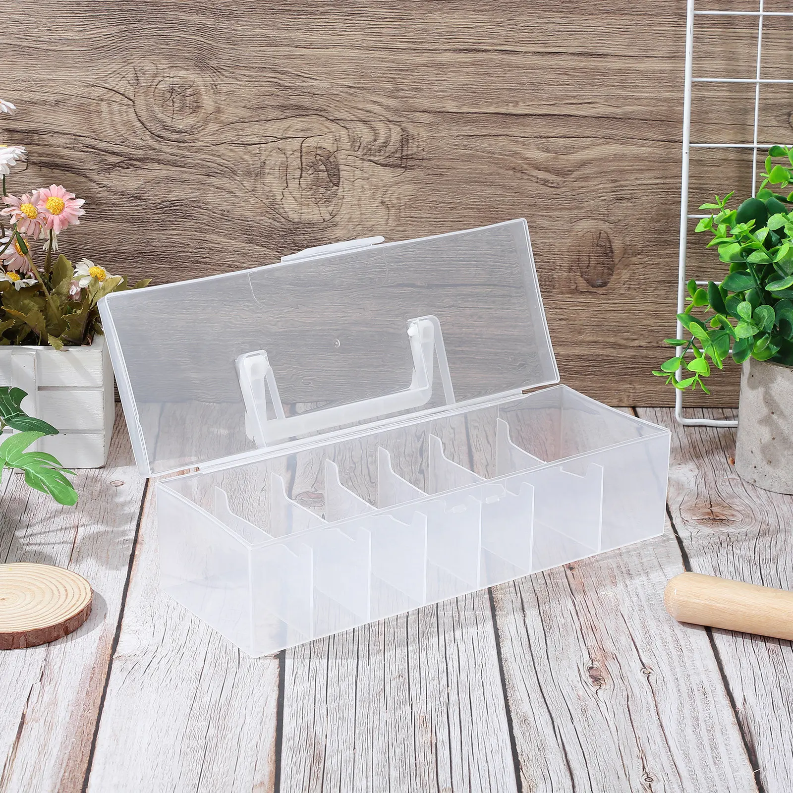 Portable Plastic Seed Storage Box Organizer Clear Multicompartment Seed Keeper for Garden Seeds Box Seeds Storage Organizers