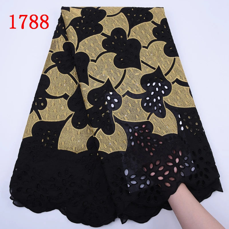 SJD LACE Clearance African Austria Lace Fabric 2024 High Quality Nigerian Cotton Lace for Elegant Women Evening Party Dress 1885