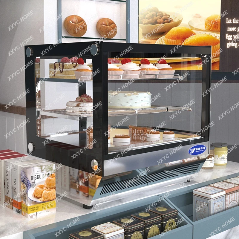 Commercial cake cabinet, egg tart, sushi refrigerator, deli countertop, thermal insulation, fruit fresh-keeping cabinet