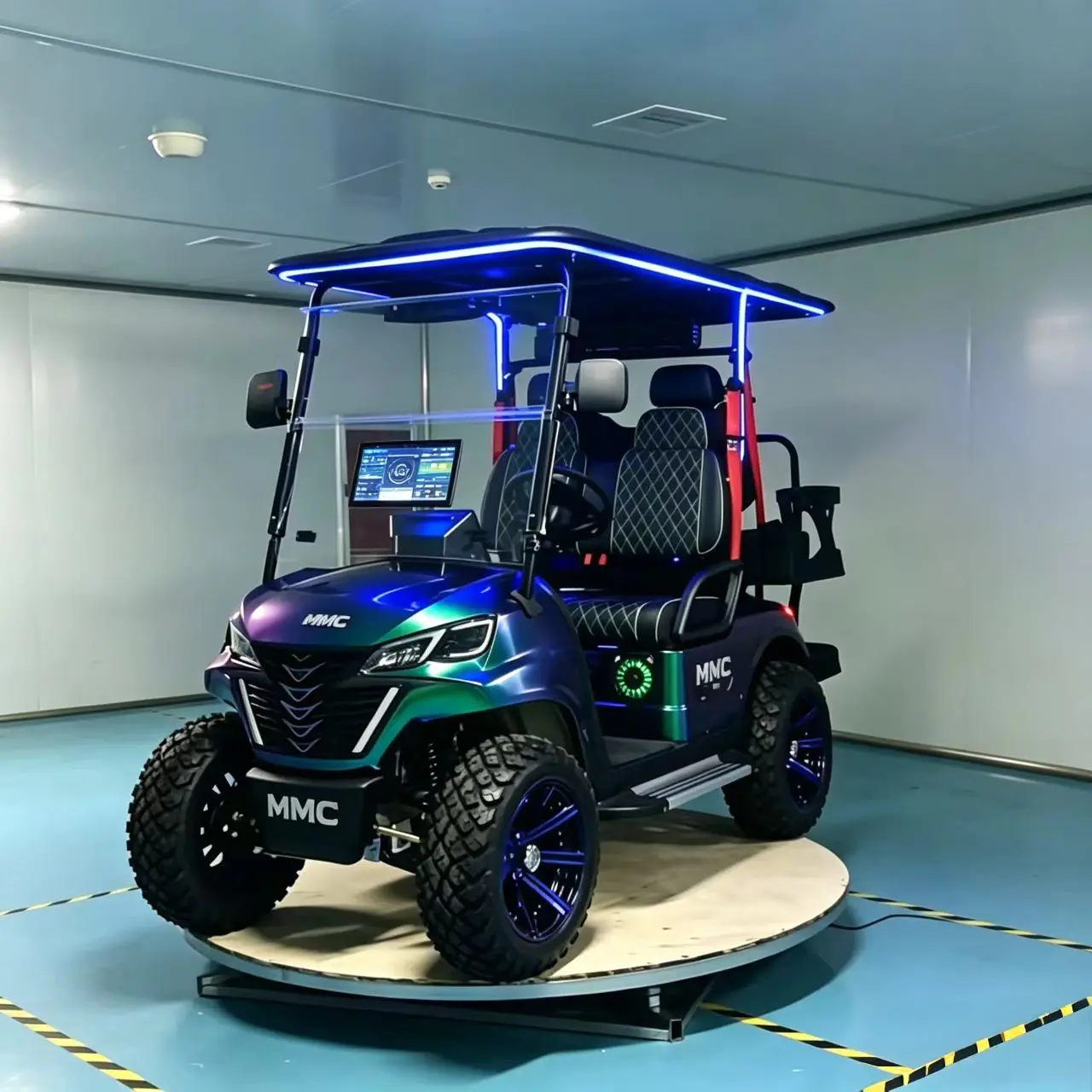 New Popular 4x4 Off-road Golf Car 12/14 Inch Tires 4000W/7000W 48V/72V Lithium Battery Electric Golf Cart With Storage Space