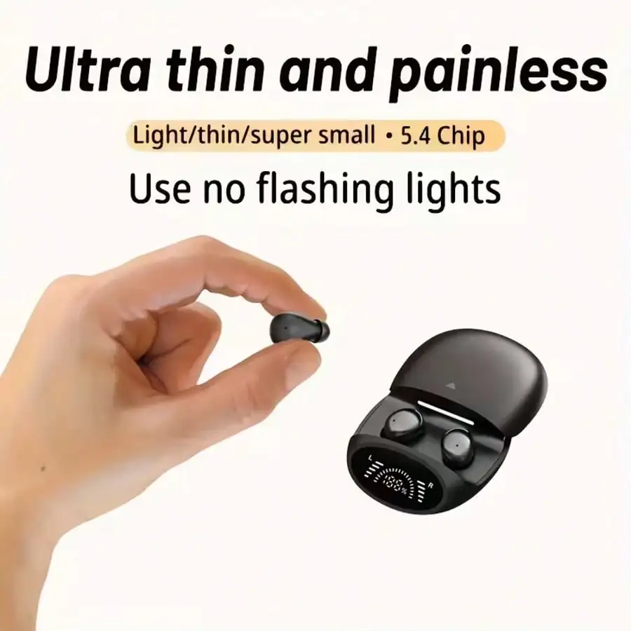 New Wireless Earbuds With Sliding Cover, Unisex Mini Earphones Compatible With All Smartphones, Portable And Wearable view 4