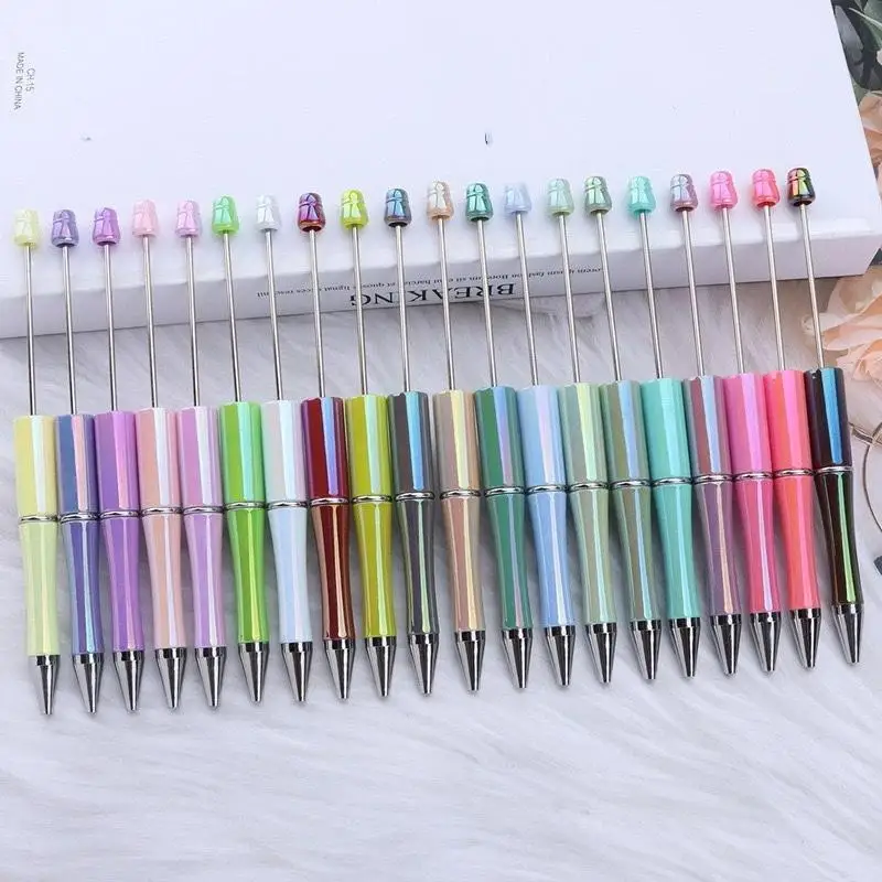 5/10Pcs Mixed Beaded Ballpoint Pen Creative Beadable Pen Wedding Party Guest Gift Guest Christmas Decor For Home