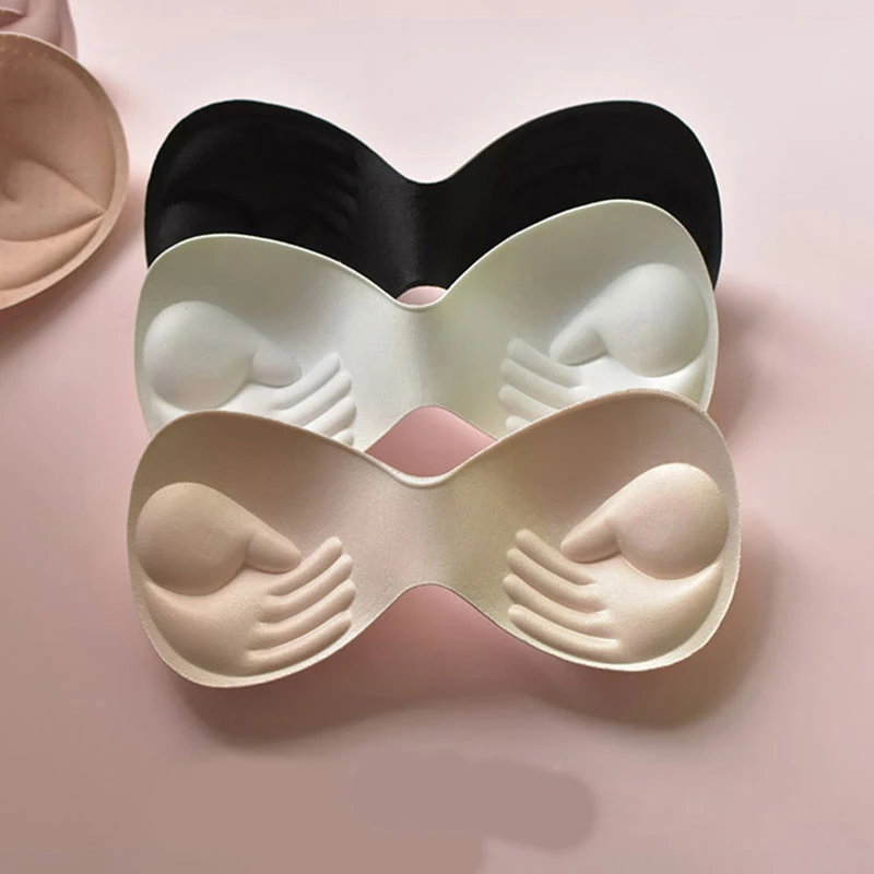 1 paio di inserti imbottiti per costume da bagno estivo da donna imbottiture per reggiseno in schiuma di spugna reggiseno per petto reggiseno per seno inserto per Bikini nuovo