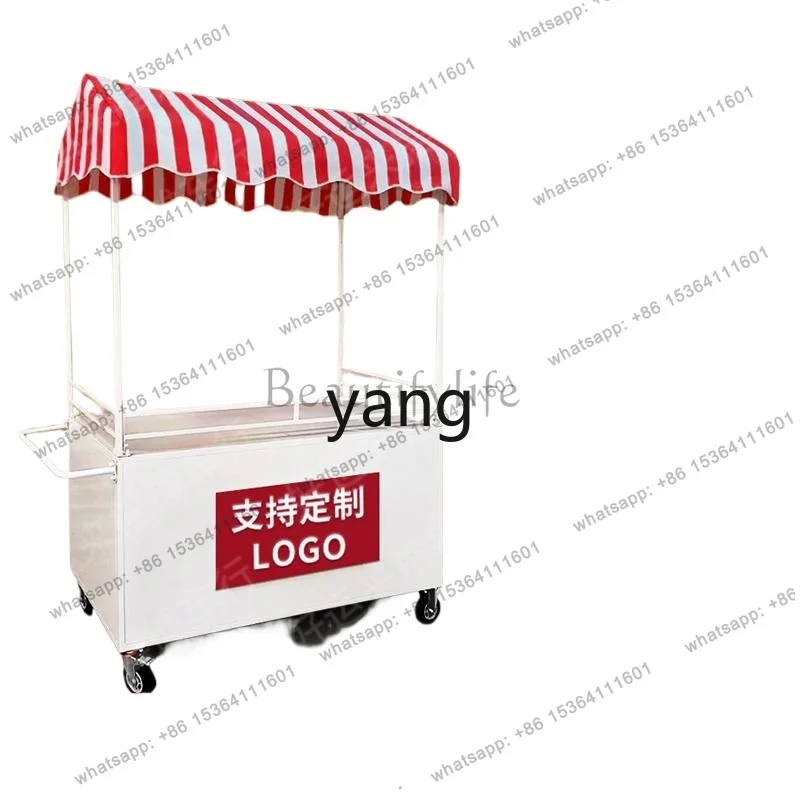 LJY outdoor mobile milk tea night market roadside stall food city commercial store promotion trolley
