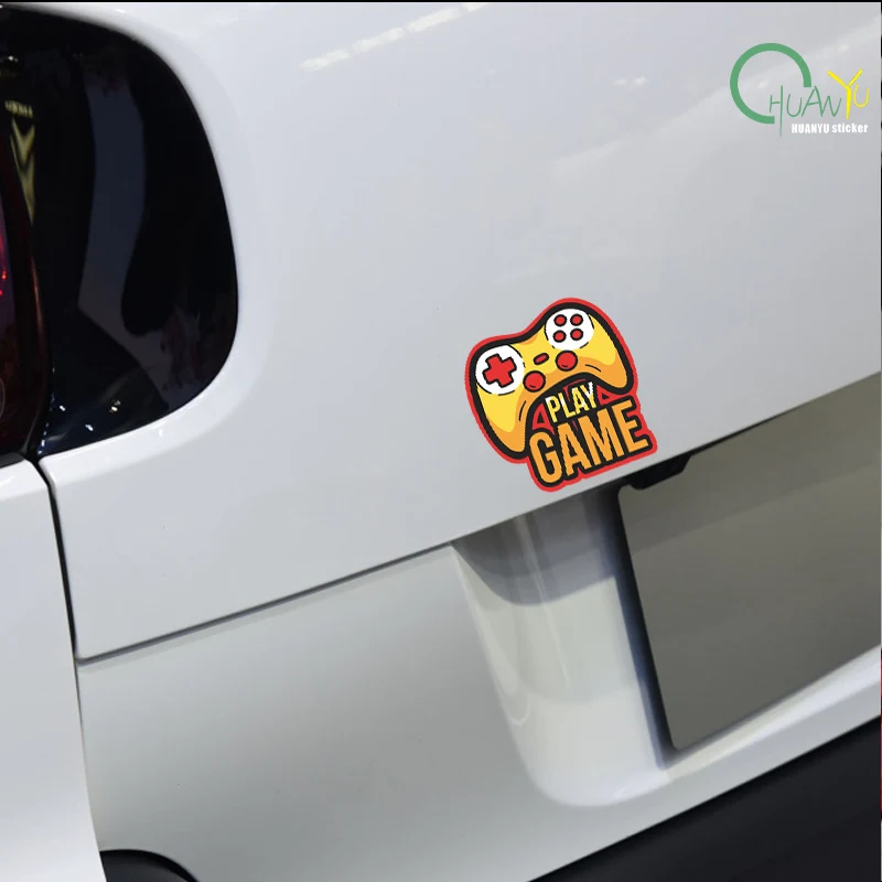 Game Controller GAME Logo Car Sticker, Personalized Creative Scratch Cover Window Decoration Decal