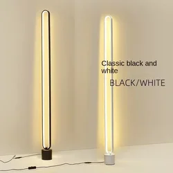 RGB Minimalist Floor Lamp, Living Room, Bedroom, Study, Bedside Lamp, Eye Protection LED Remote Control Dimming Ambient Light