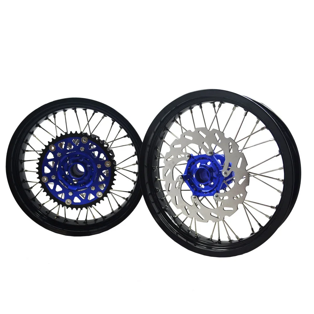 36 Spokes Motorcycle Alloy Wheels Rims Set For YZF250 YZF450