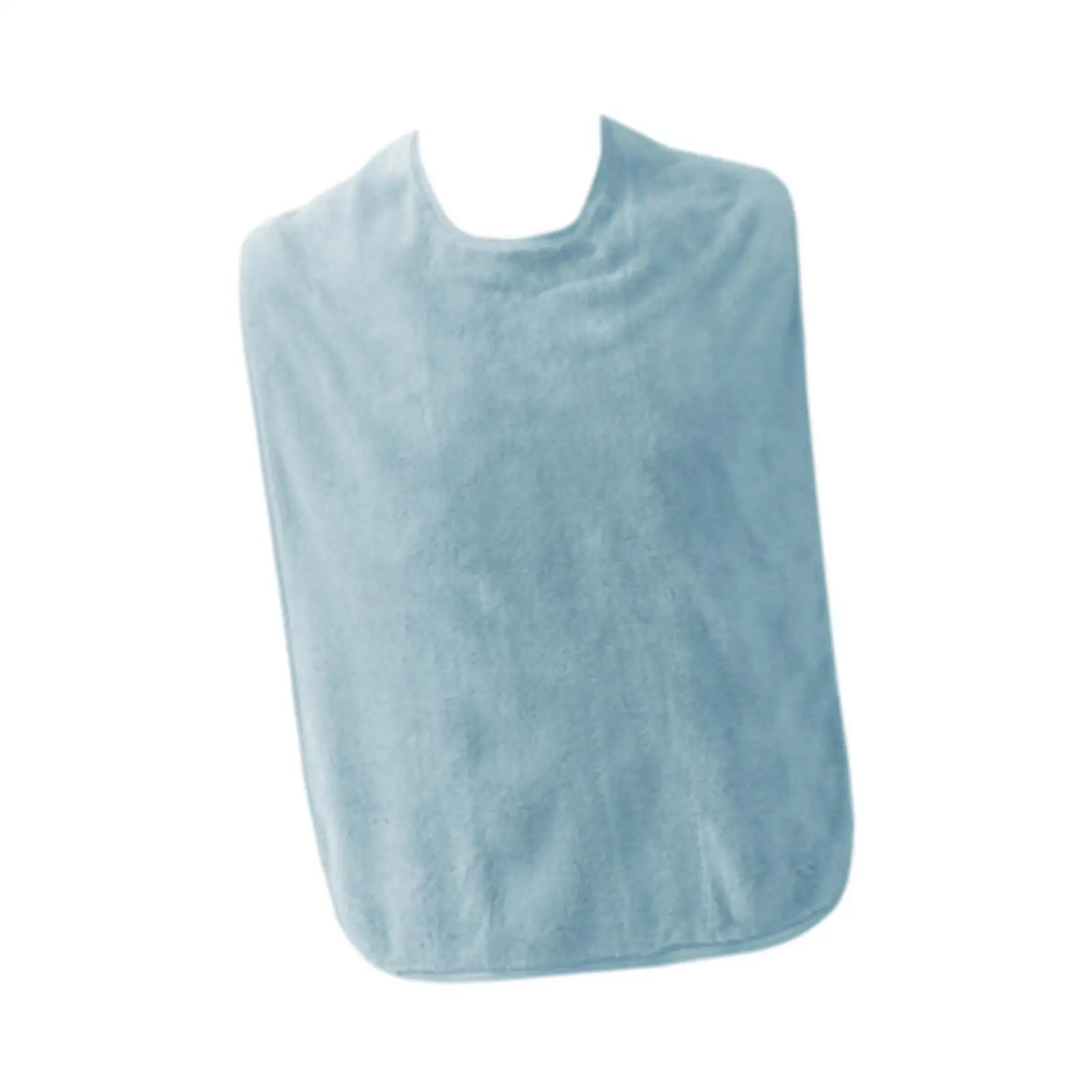Adult Bibs for Eating Soft Polyester Reversible Dining Protector Elderly Meal Spill Cover