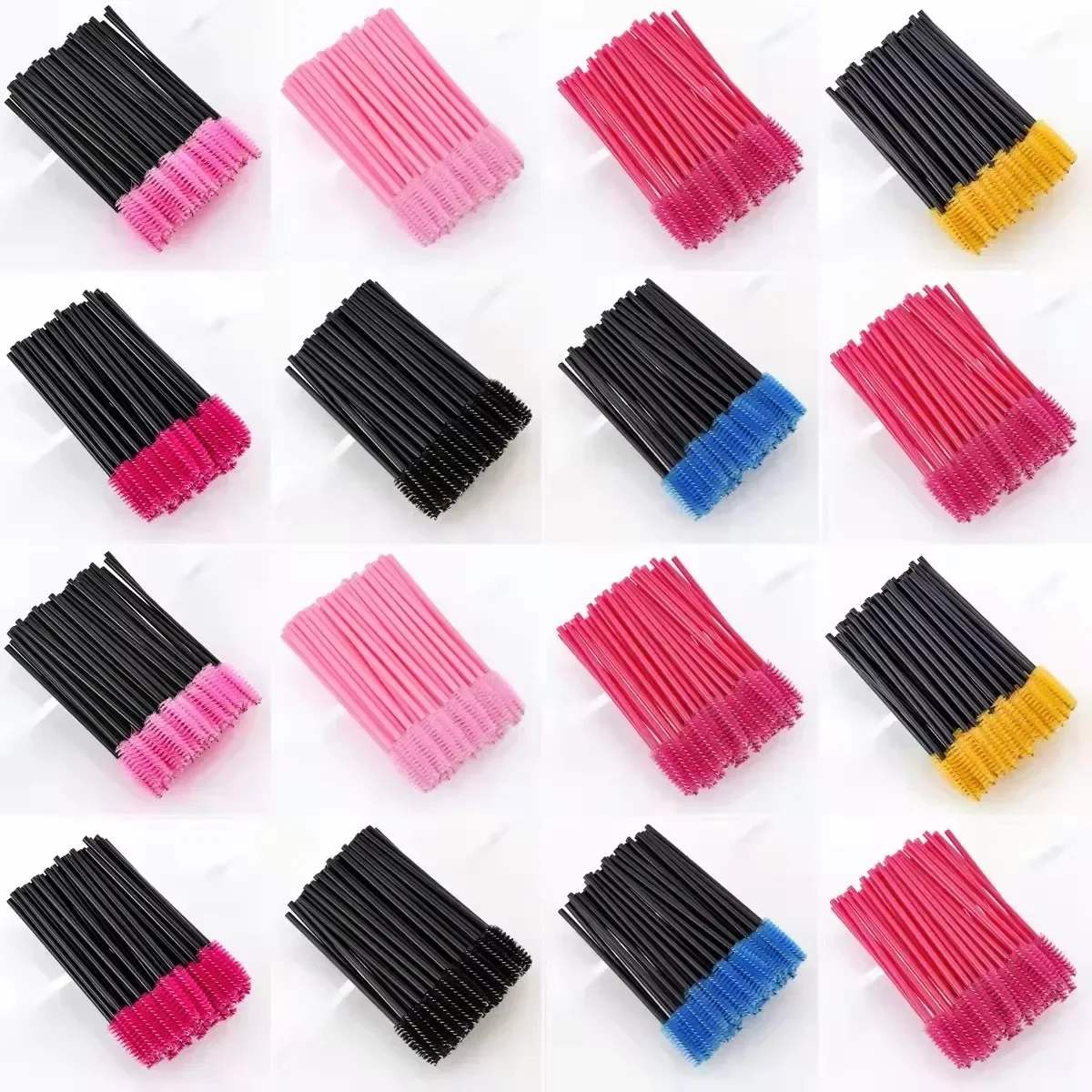 Brosses à cils jetables, baguettes, applicateur pour Extension de cils, outil de maquillage, vente en gros, 50/500 pièces