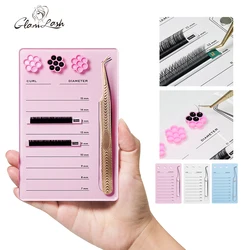 GLAMLASH 1Pcs Eyelash Holder Eyelash Extension Glue Pallet Acrylic Board for False Eyelashes Pad Lash Makeup Tools