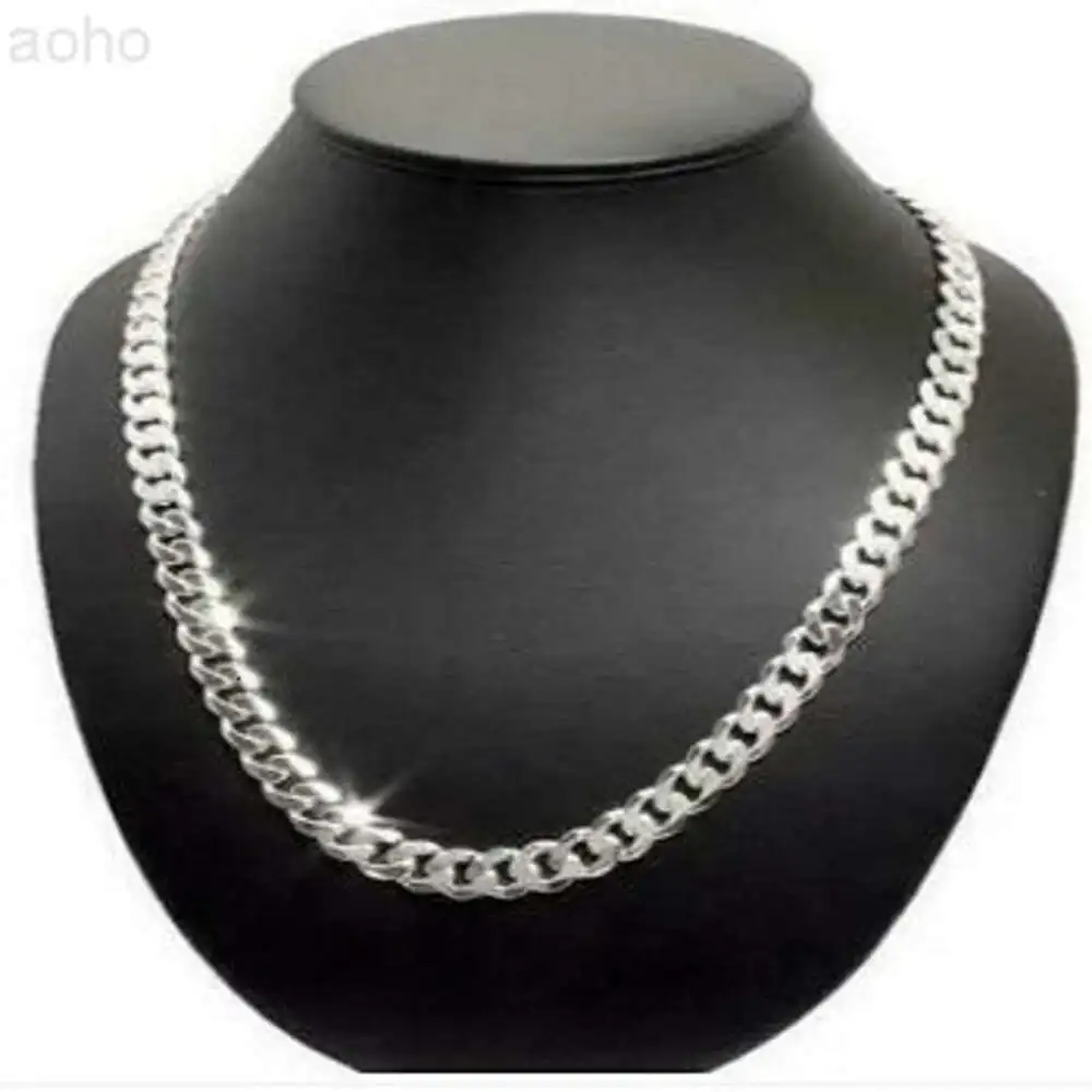 Wholesale 925 Silver Sterling Chains Men Necklace 75 Grams Solid Sterling Silver Chain Necklace