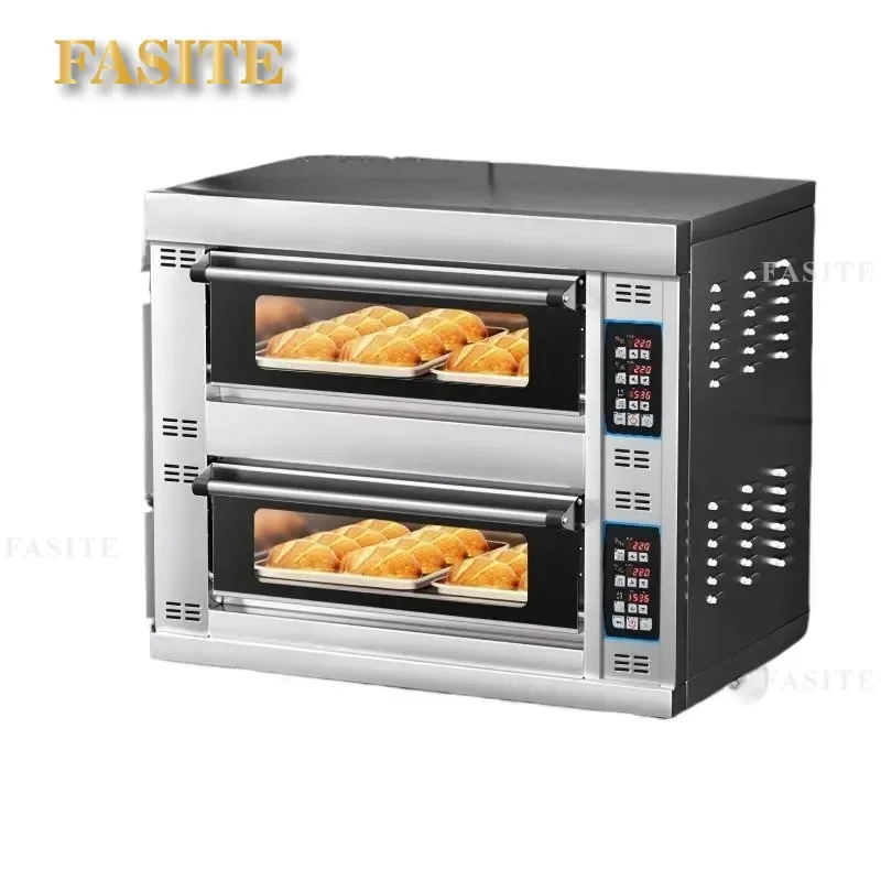 For Commercial Electric Gas Oven Large Capacity Cake Bread Pizza Baked Sweet Potato Machine Kitchen Bakery Restaurant