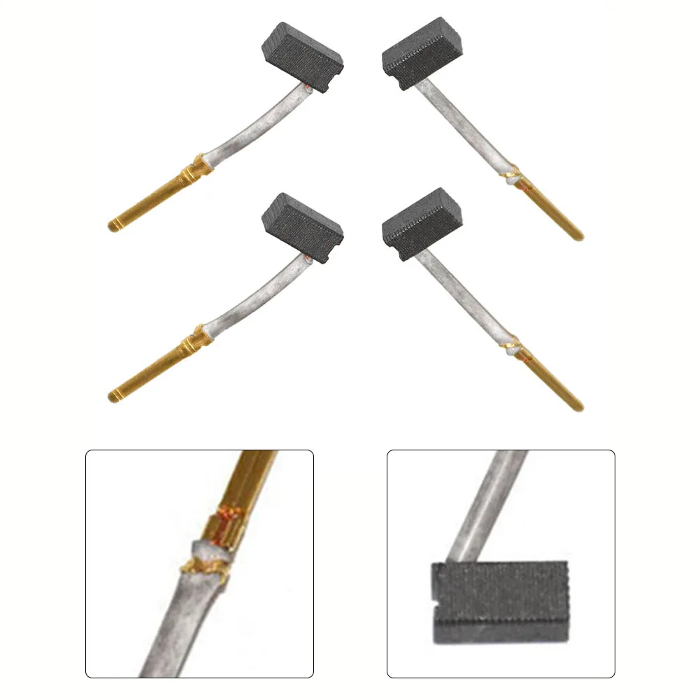 2 Pairs Carbon Brushes For Power Tool Spare Parts For Dewalt- Angle Grinders DW400 Type 1 And 2 Model 445861-11 445861-25