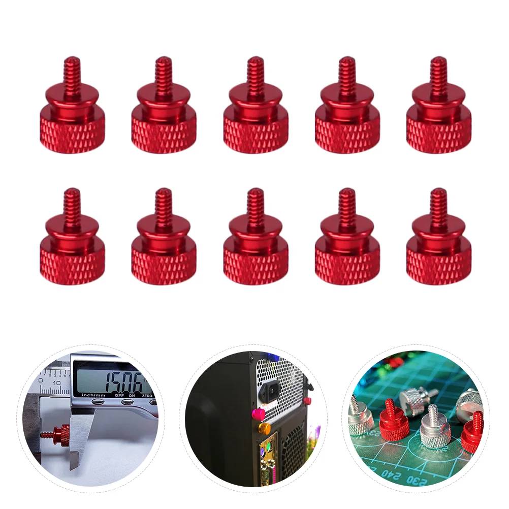 

Screw Drivers Chassis Thumb Screws Computer Part Electric Drill Red Aluminum Alloy