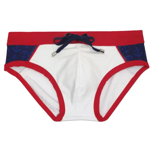 Imagen 2 del producto 2025 Bañadores triangulares a juego para hombre con taza, bolsa tridimensional, moda para piscina, playa, Internet, celebridad, UXH318-1