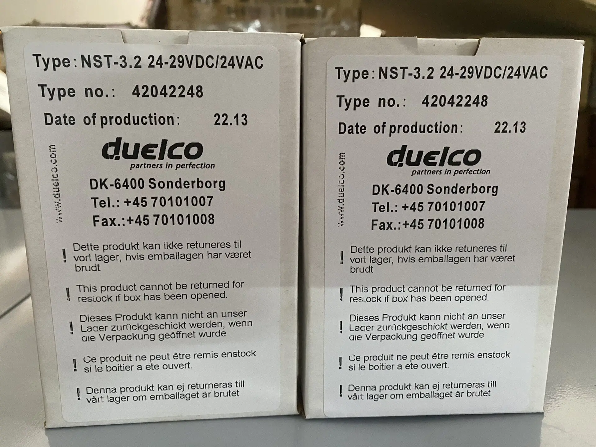 Duelco Relay NST-3.2 24-29VDC/24VA