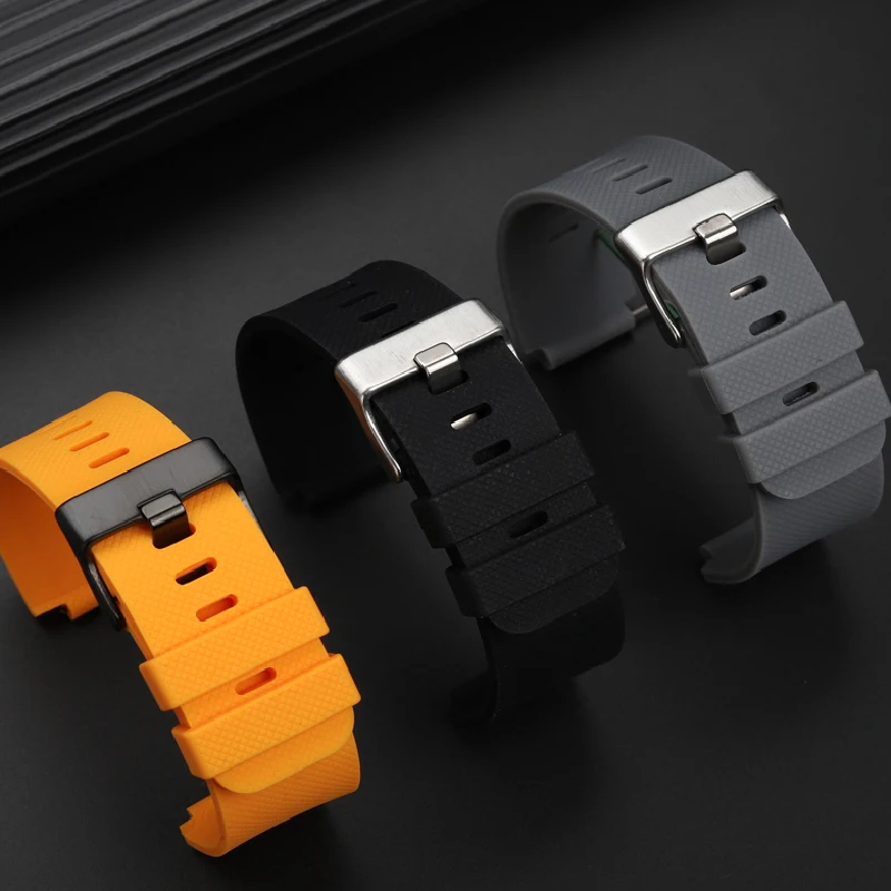 Silicone Rubber Watch Strap For Casio AE1200 AE-1200 AE-1300 A700 SGW-300/400 A158 A159 A169 Waterproof 18mm Bracelet Watchband