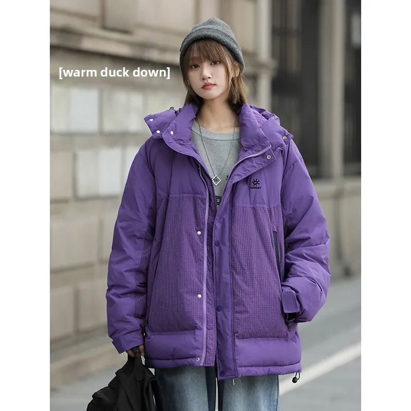 

Thiened Workwear down Jaet Men's American Sle Trendy Retro Functional Outerwear Winter Warm Cold Proof Couple's Winter ...