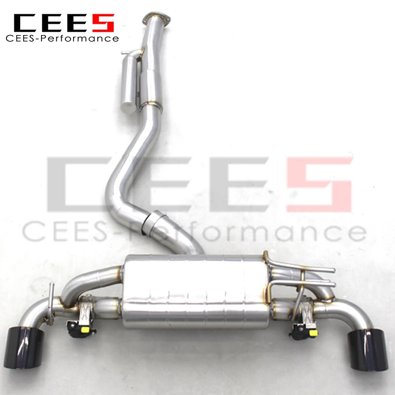CEES Catback Exhaust Pipes for Toyota GR YARiS 1.6T 2023 Valvetronic Muffler Active Sound Exhauted System With Remote Controller