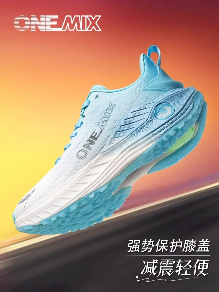 OneMix Unisex Lightweight, Breathable Mesh Running Shoes with Shock-Absorbing Soft Soles