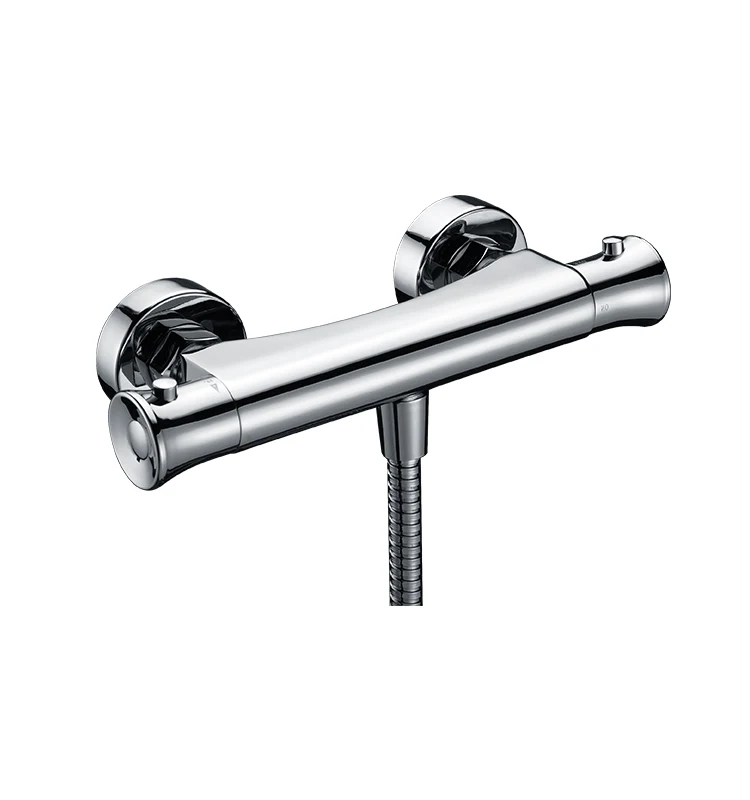 

Circular Artistic Brass Cartridge Mixing Valve Bathroom Water Bath Taps Faucet Thermostatic Shower Mixer