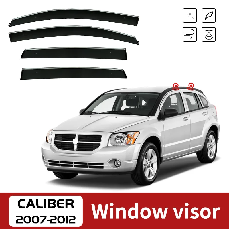 

For Dodge Caliber 2007-2012 Car Window Visor Awning Shelters Windshield Side Window Rain Sun Shade Auto Accessories