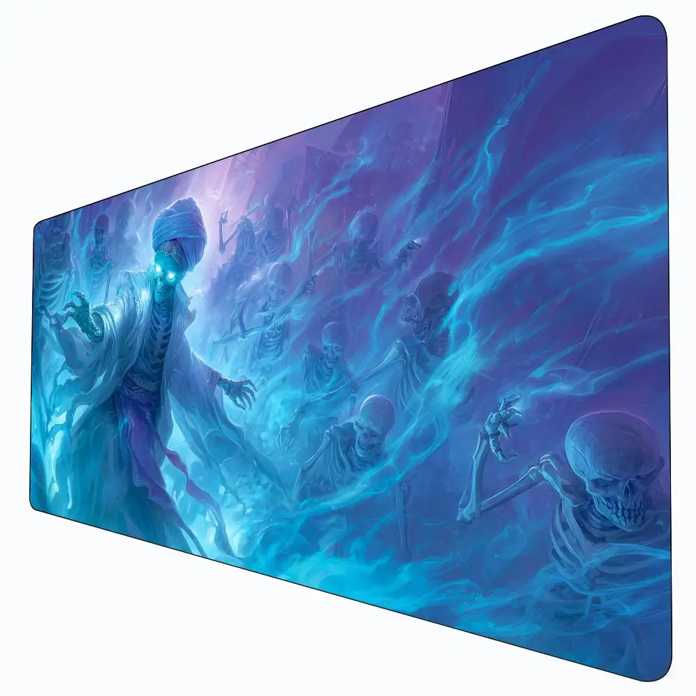 

Игровой коврик Fantasy Skeleton Mage MTG для карточных игр, нескользящий, прочный, 35x60 см, для командных игр, коврик для настольных игр TCG