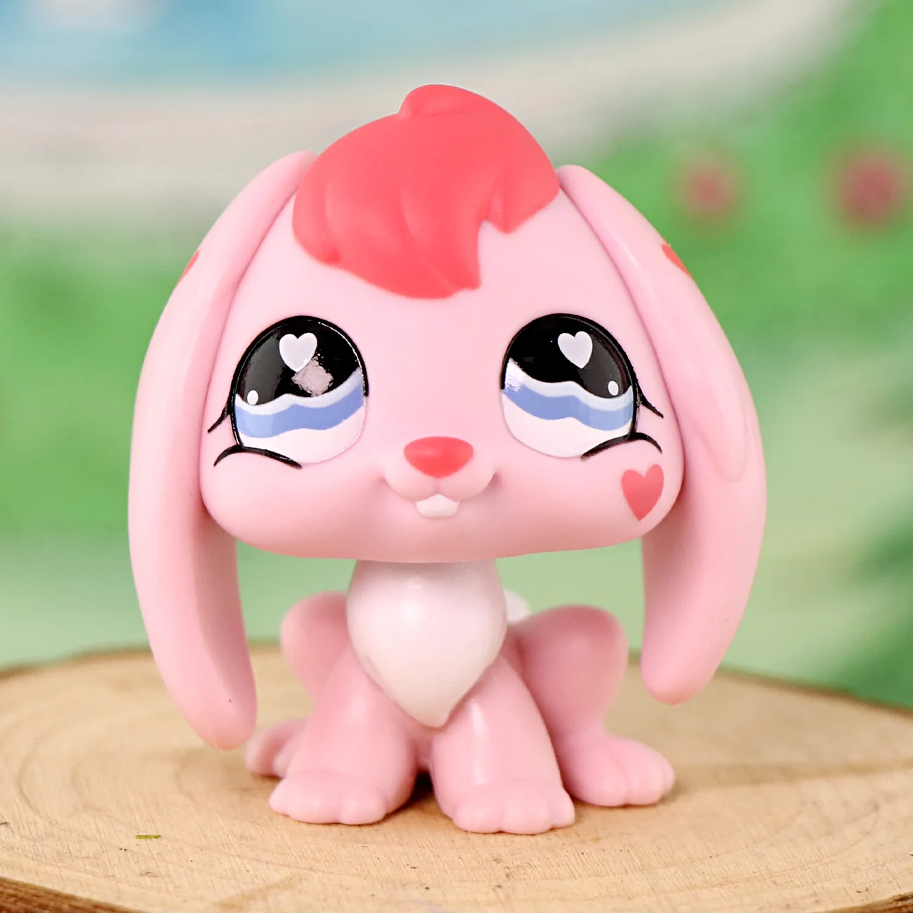 

lps Minilpsshop Зоомагазин Bobble Head Lovely Animal Rabbit # 557, детский подарок с большой звездой и розовой кожей для мальчика и девочки