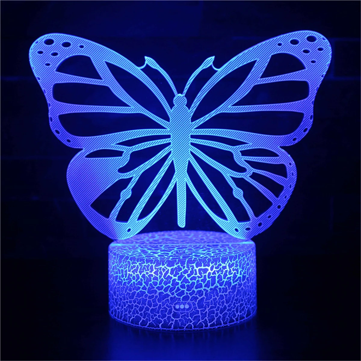 Beautiful Butterfly Animal Night Light for Baby Children Kids Bedroom Decoration 3d Lamp Desk Light Birthday Xmas Gifts Toys