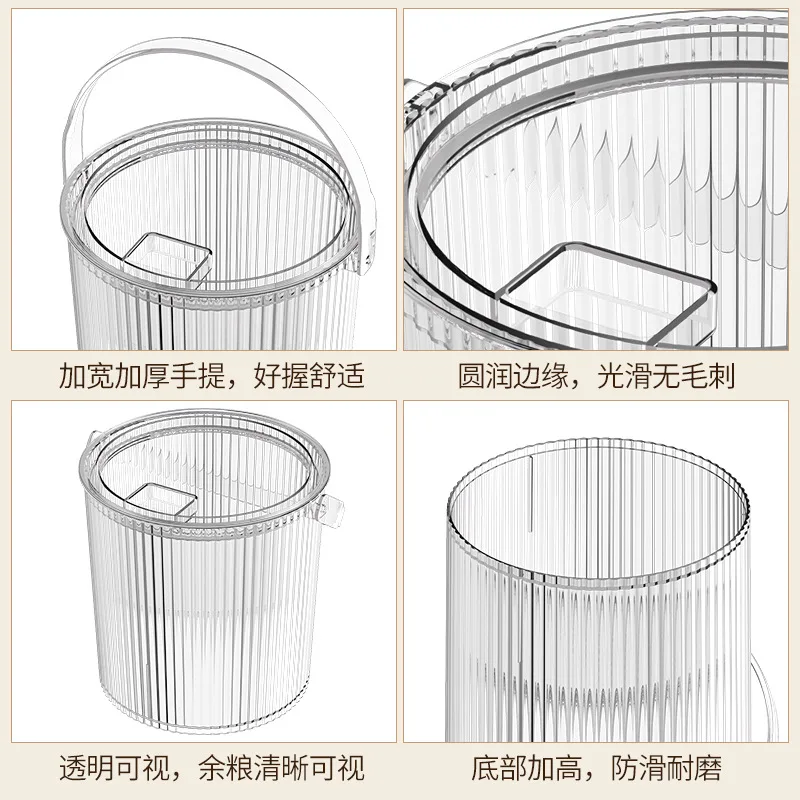 sealed insect-proof and moisture-proof transparent visible dog food and cat food storage container Pet food storage container