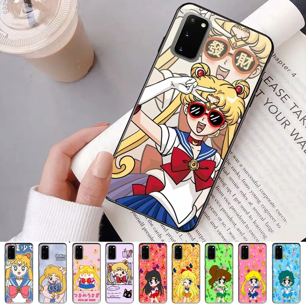 S-Sailors Anime M-Moon Phone Case For Samsung S 9 10 20 21 22 23 30 23 24 plus lite Ultra FE S10lite Fundas