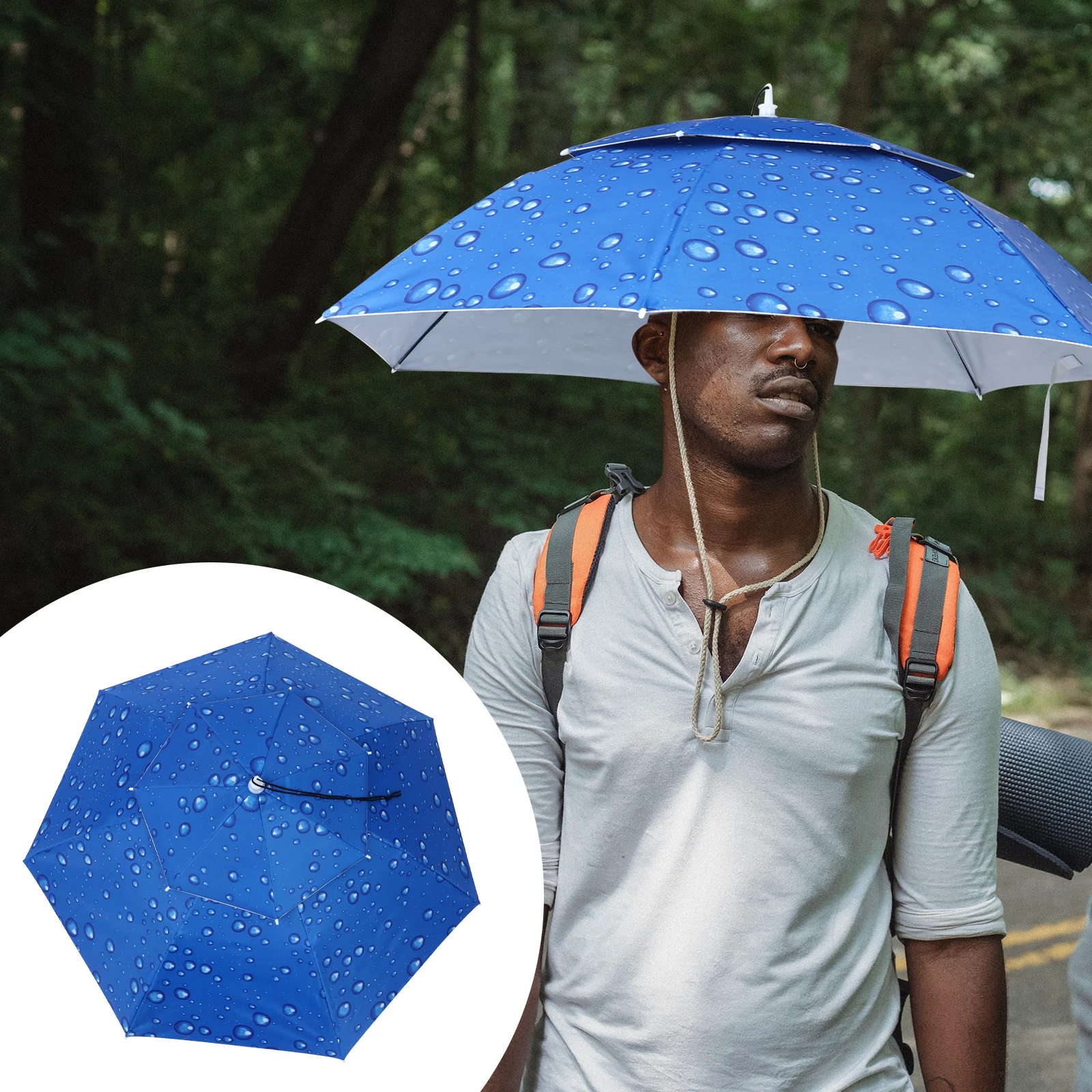 

H Umbrella 95CM Large Diameter Foldable Oxford Fabric UV Protection Beach Outdoor Work Fishing Sun