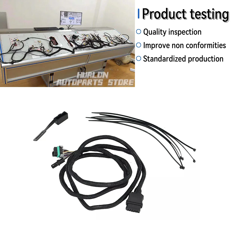 26357 11 Pin Vehicle Side Light Wiring Harness with Dust Cover Replacement for Western for Fisher for Blizzard for SnowEx Plows