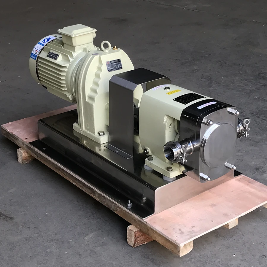 Food grade sanitary rotating stator stainless steel sanitary chocolate peanut butter transfer cam pump