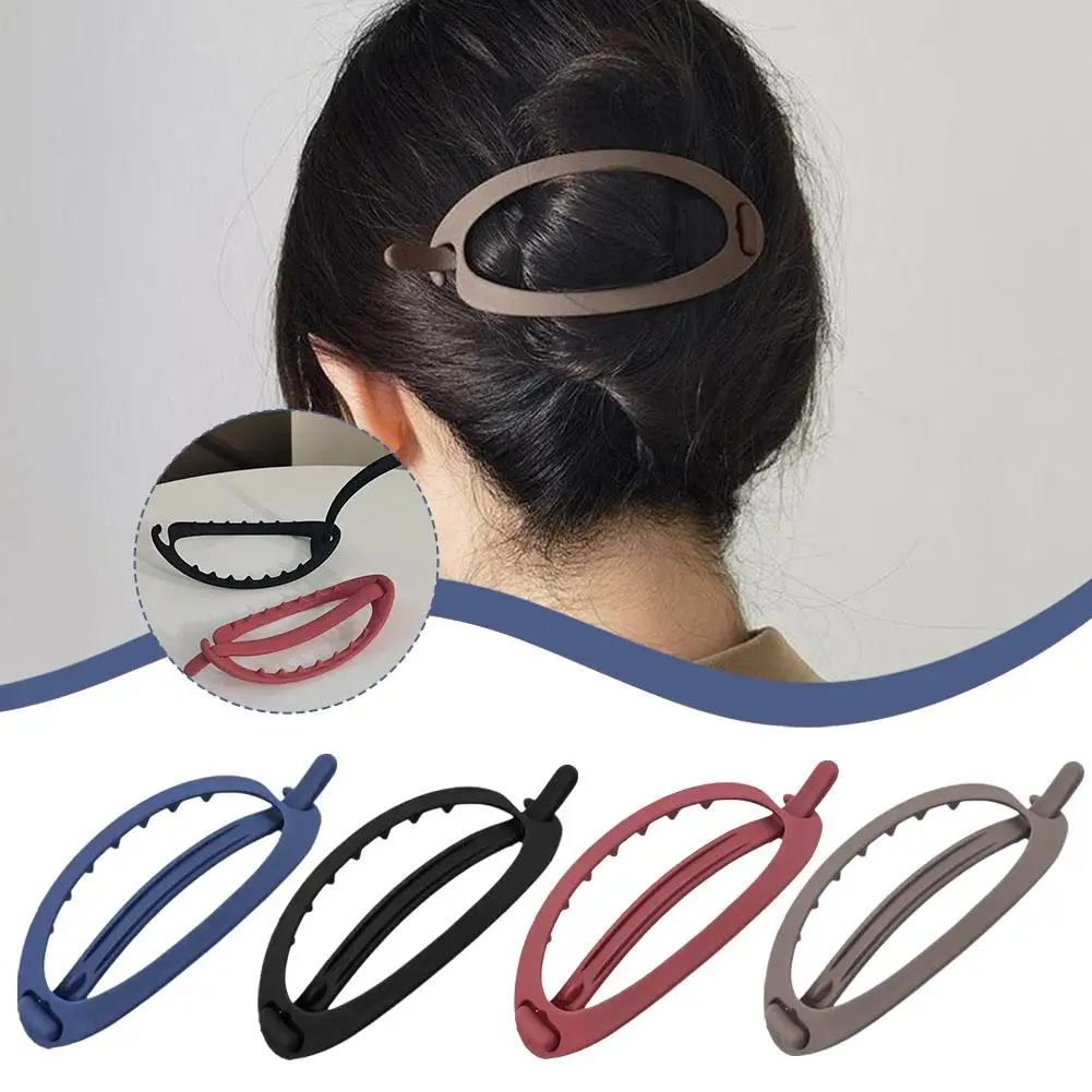 Pinza de pico de pato grande para mujer, horquilla de pelo de plástico Simple y elegante, herramientas para el cabello, accesorios de peinado para el cabello D9s3