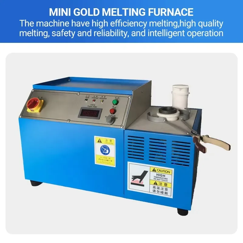 Hot-selling 1-3kg Gold Capacity Mini Melting Machine 5KW 220V Motor CE Certified Fast Melting Platinum Palladium Stainless