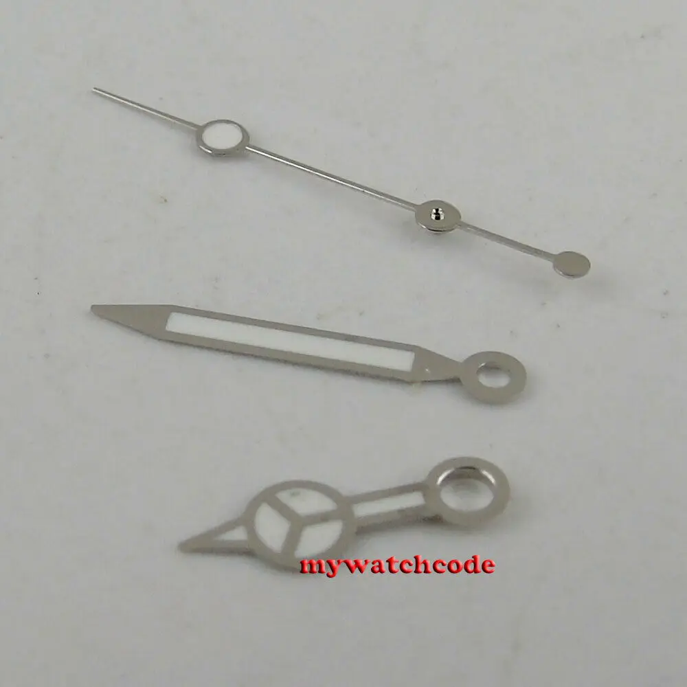 W zakresie dobrostanu ze srebrnymi krawędziami biały zegarek ręce pasują do NH35 NH36 7s26 7s36 7s25 4r15 ruch