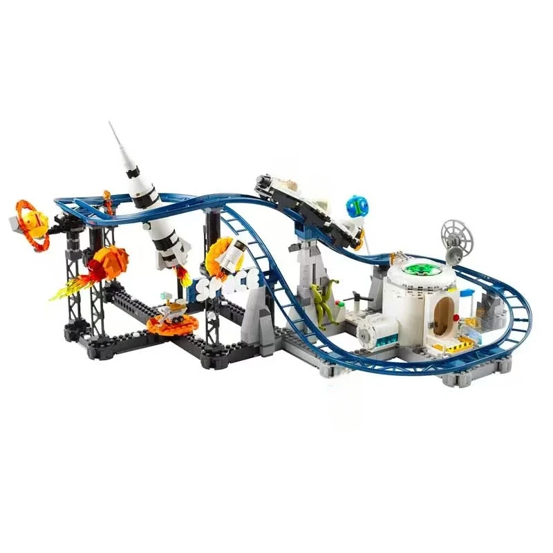 

Educational Blocks Creative 3-in-1 Space Coaster Space Shuttle Boy Building Toys Kids Gifts