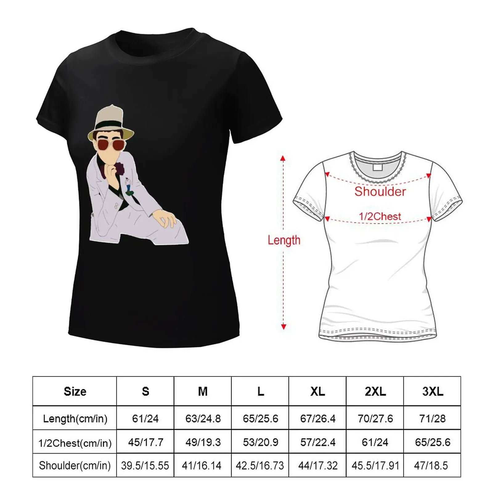 GérArt Elton Music T-Shirt pour Femme, John Greatest Hits Music T-Shirt Kawaii Clothes, Oversized 600 Vintage Clothes, pensionshirts