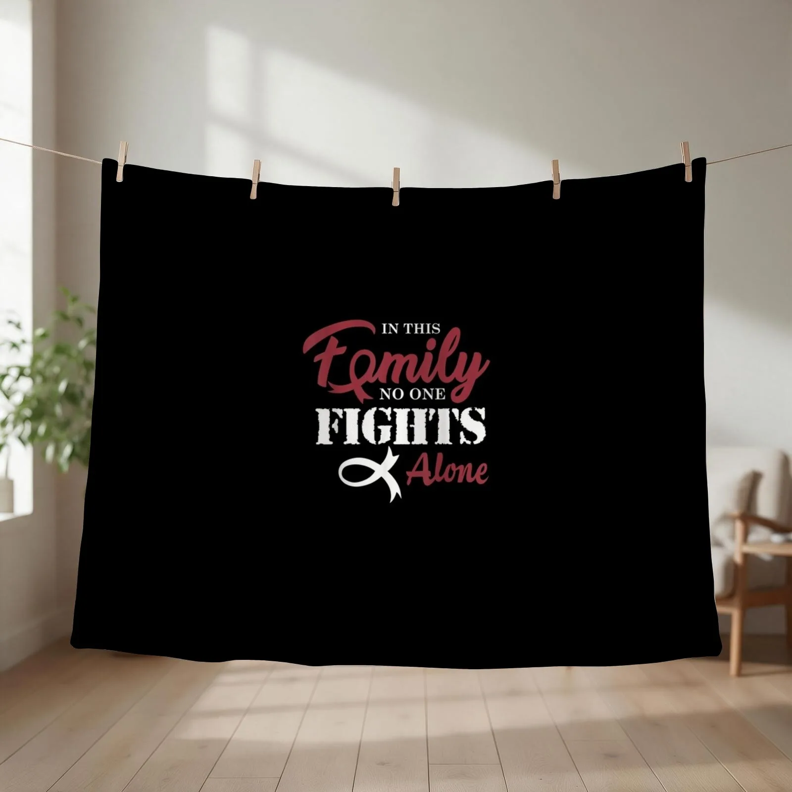 Head and Neck Cancer Awareness Fight Cancer Ribbon Throw Blanket Soft for sofa Baby Extra Large Throw Blankets