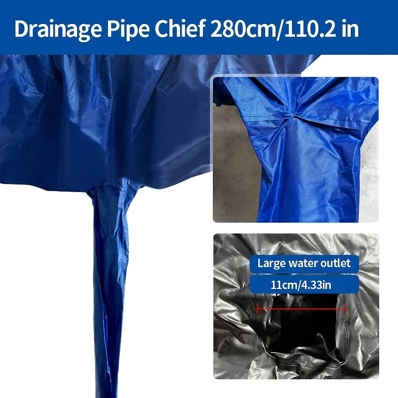 كبير الصيف مكيف الهواء طقم غطاء التنظيف 105/125 سنتيمتر 41.3/49.2in كيس الماء أداة تنظيف مع جدار قماش حماية مجموعة غبار #4