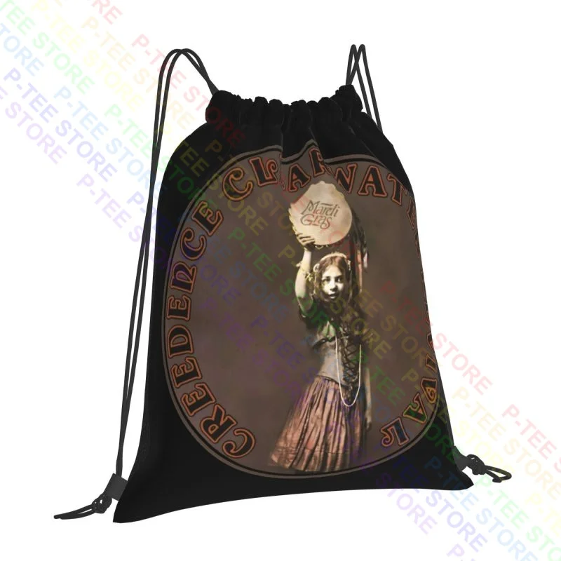 Creedence Clearwater Revival Mardi Gras Essentiel Drawstring Bags Gym Bag Cute Creative Gymnast Bag Riding Backpack