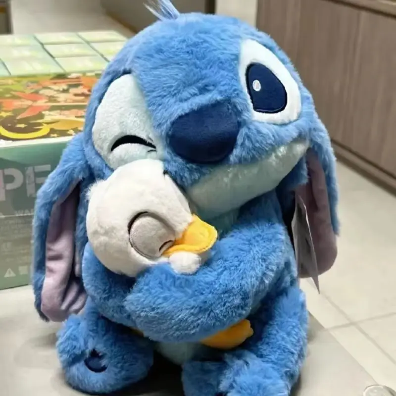 

Плюшевая кукла Дисней Стич и набор милых игрушек-утят, кавайный набор в стиле Лило и Стич, подарок на день рождения или Рождество для детей, декор для дома