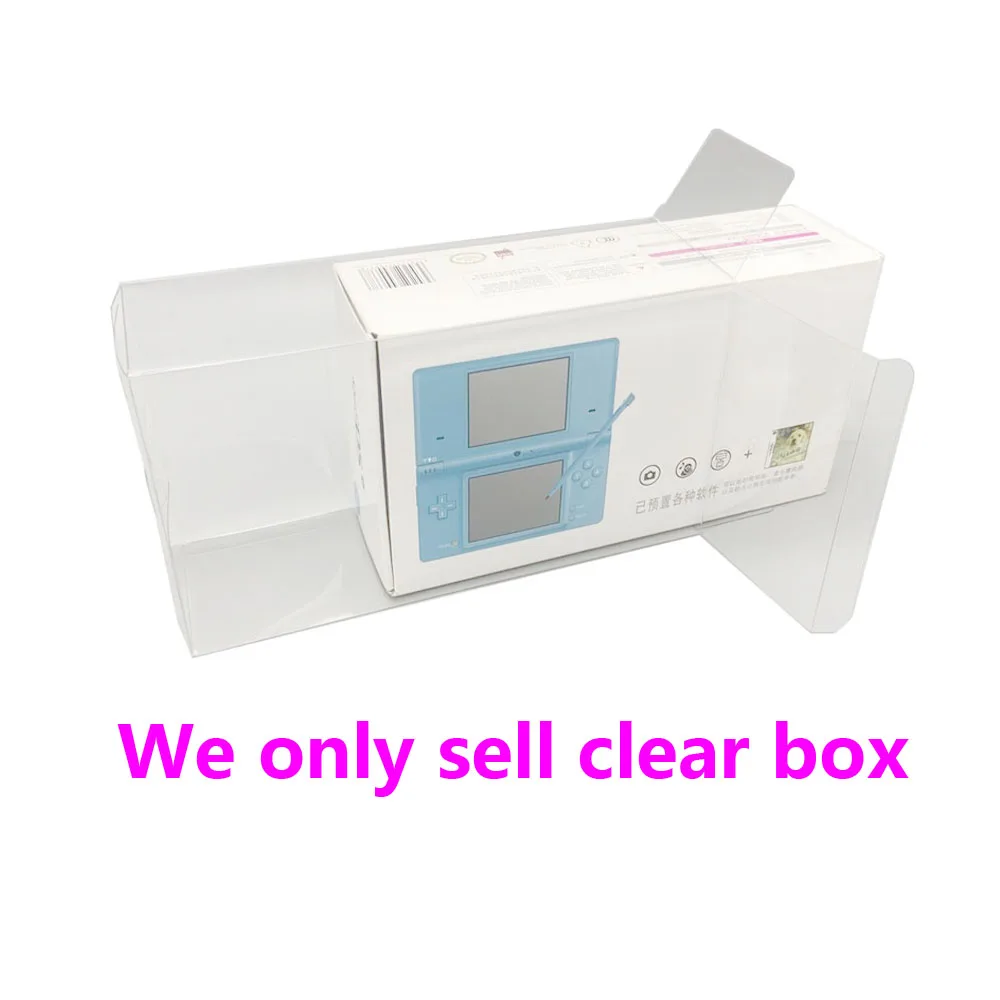 

100pcs PET Transparent Box For NDSI For IQUE IDSI CN Limited Version Display Case Collect Storage Shell Clear Protection Box