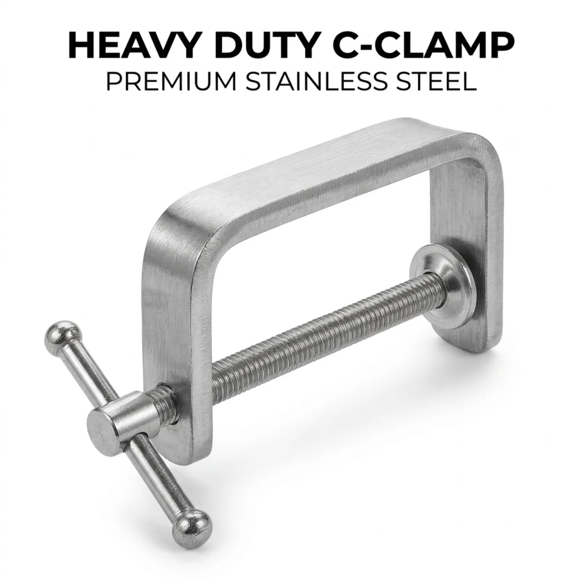 Heavy Duty 304 Stainless Steel G Clamp Sturdy Woodworking Clamping Tool for Welding Metal Carpenter DIY Projects 1 Piece