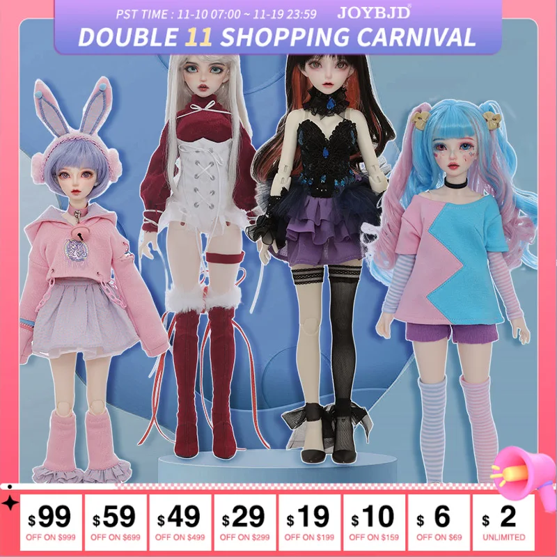 

BJD Doll 1/4 Miyn With Cai Body Hand Made Artist Ball Jointed Doll Four Packages Are Available