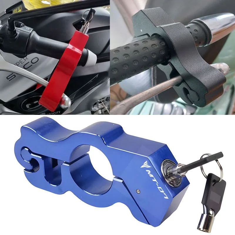 

For YAMAHA MT-07 yamaha mt-07 Motorcycle Handlebar Lock Handlebar Brake Handle Solid Lock Imitating Steal Lock Pull Theft