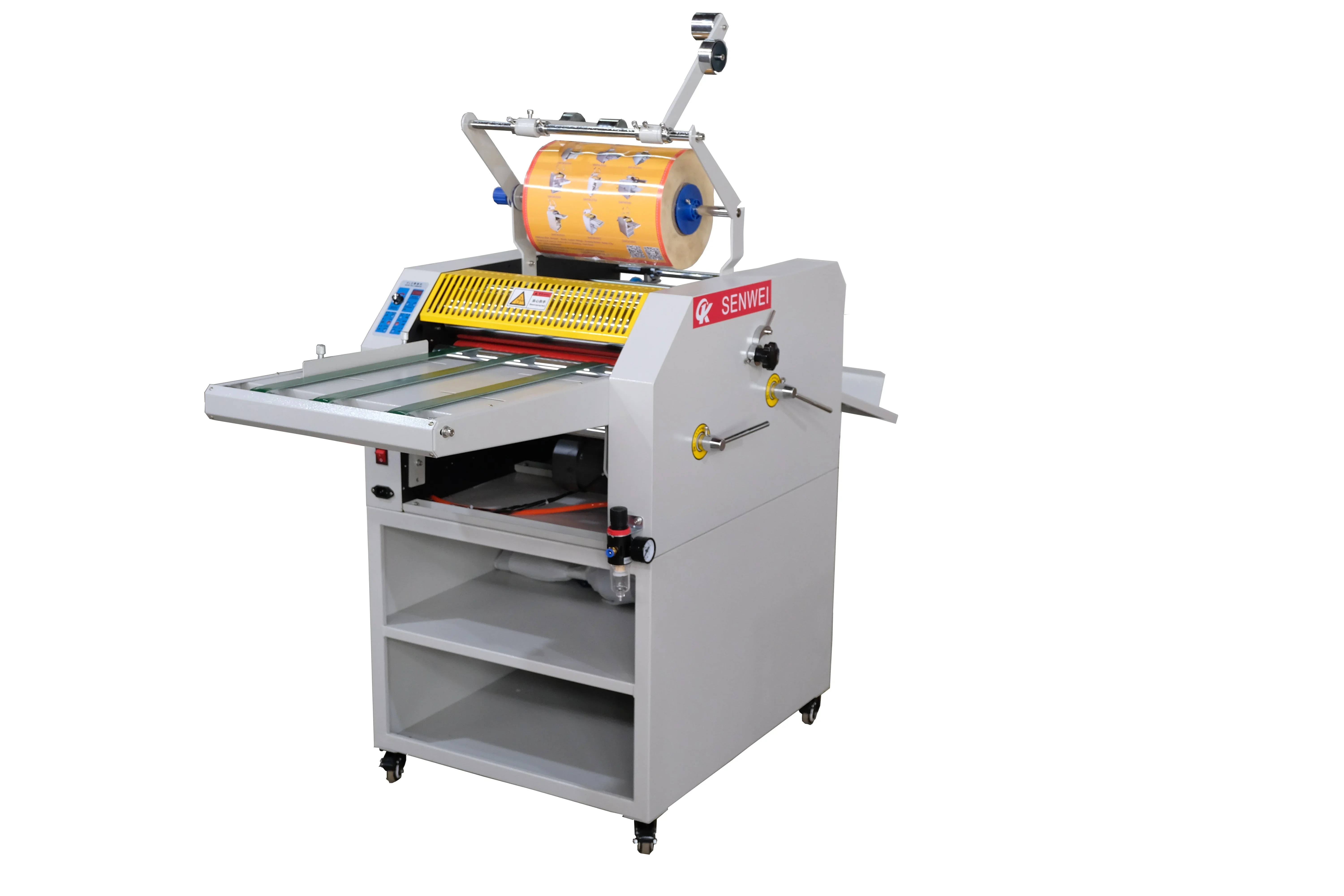 SMFM390C 370mm Oil Heating laminating machine Hot roll BOPP machine laminating machine price