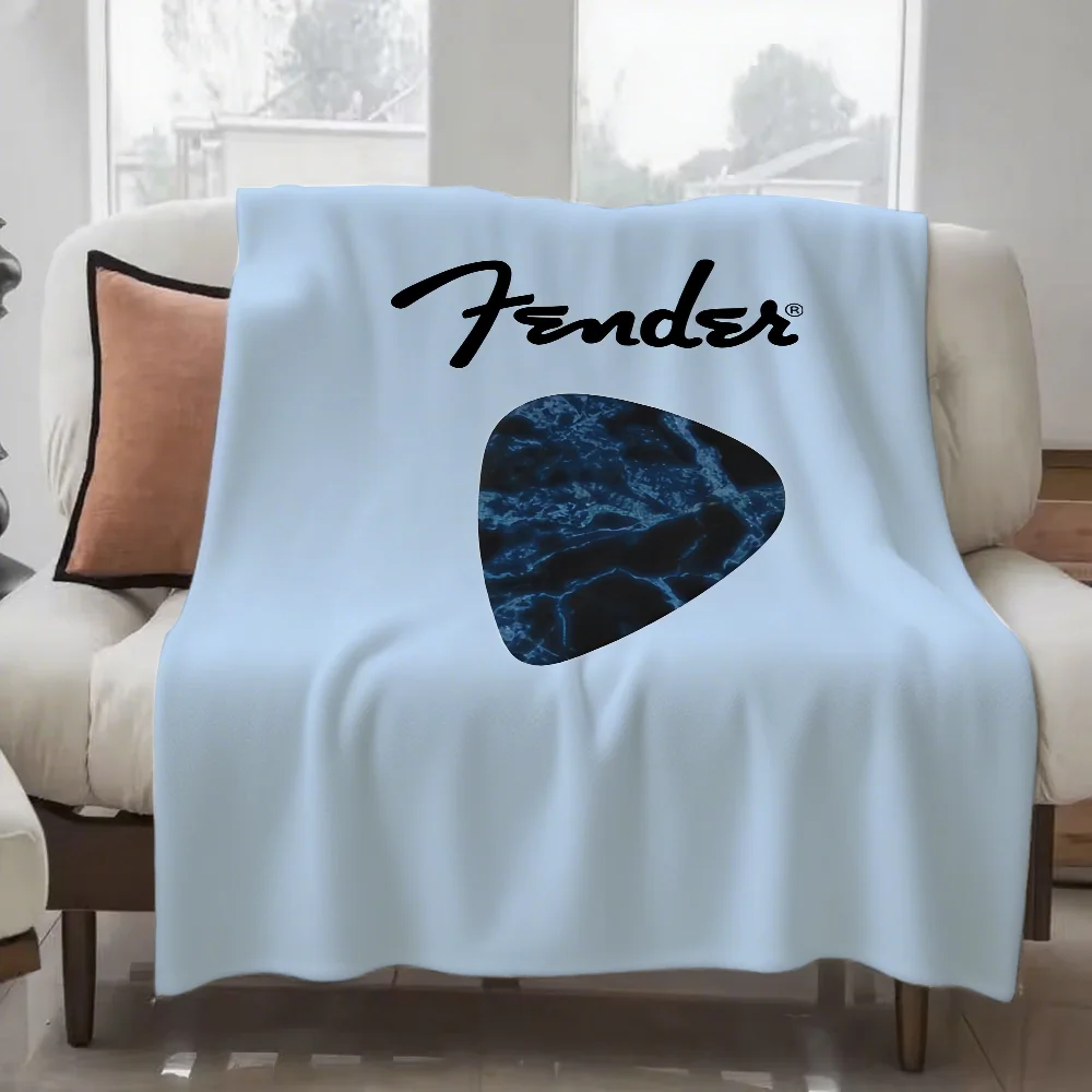 

Rock F-fender Guitar Music Blanket Design Lightweight Throw Blanket For Dorms, Naps, Living Room, Office,Sofa,All-Season
