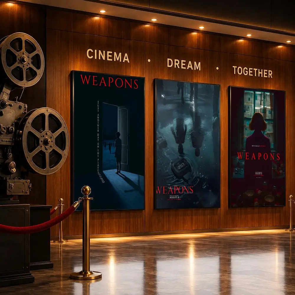 Suspense Drama Movies W-Weapons Poster HD Home Sticky Wall Waterproof Home Living Room Bar Aesthetic Decor